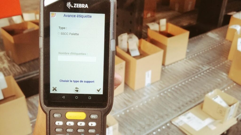 Application de scanne des pièces – Permet de connaitre l’emplacement et la commande associée des pièces instantanément